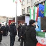 غرفه مرکز آمار ایران در راهپیمایی ٢٢ بهمن 